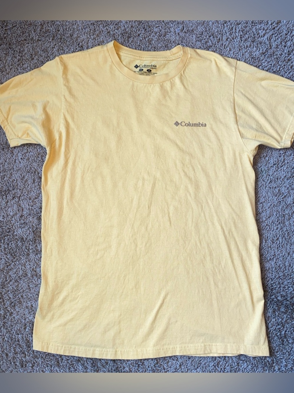 Columbia Sportswear Graphic T-Shirt Mens M Yellow Bear Retro Outdoors